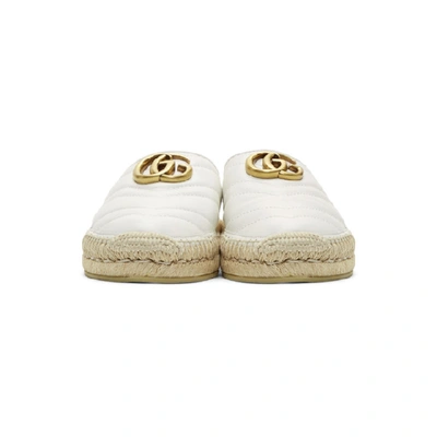 Shop Gucci White Charlotte Slip-on Espadrilles