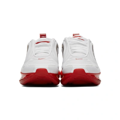 Shop Nike White And Red Air Max 720 Se Sneakers In 100 White/h