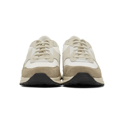 Shop Common Projects White And Brown Track Classic Sneakers In 0506 White