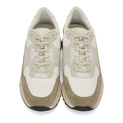Shop Common Projects White And Brown Track Classic Sneakers In 0506 White