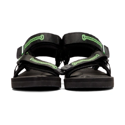 Shop Aries Black Suicoke Edition Depa Cab Sandals