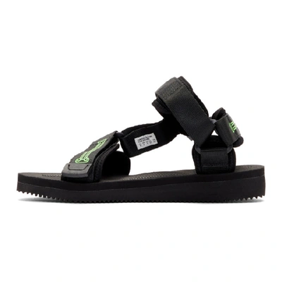 Shop Aries Black Suicoke Edition Depa Cab Sandals