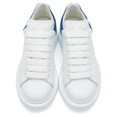 ALEXANDER MCQUEEN 白色 AND 蓝色阔型运动鞋