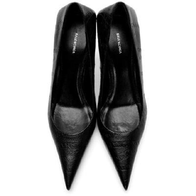 Shop Balenciaga Black Square Knife Heels