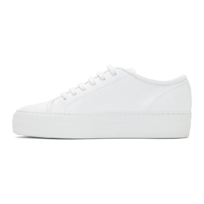 Shop Common Projects White Tournament Low Super Sneakers In 0506 White