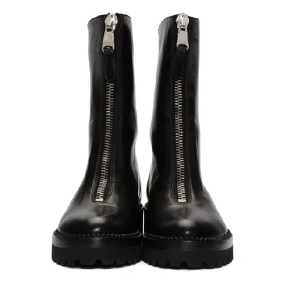 Shop Y's Ys Black Zip Boots In 2 Black