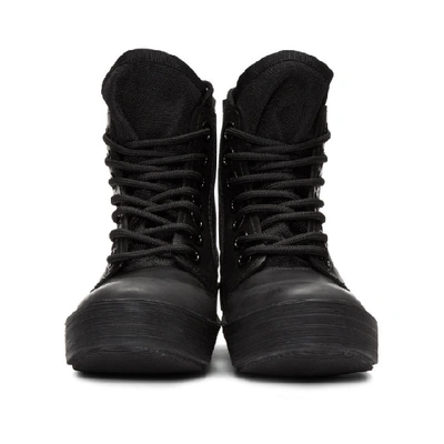 Shop Proenza Schouler Black Smooth Rubber Boot In 999 Black