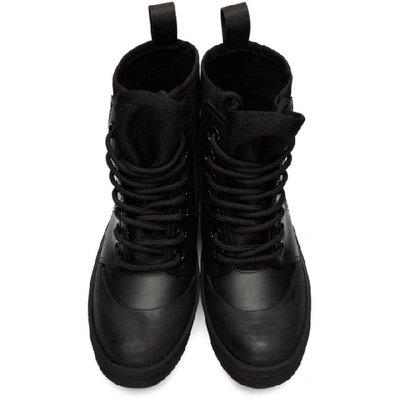 Shop Proenza Schouler Black Smooth Rubber Boot In 999 Black