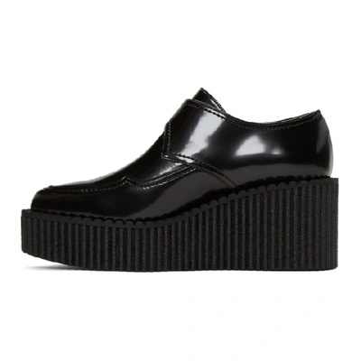 Shop Stella Mccartney Black Platform Creeper Derbys In 1000 Black