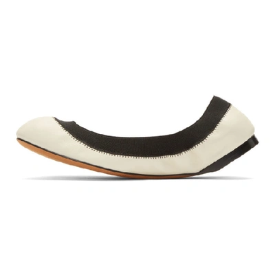 Shop Givenchy Off-white Millie Ballerina Flats In 105 Ivory