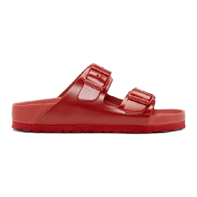 Shop Valentino Red  Garavani Birkenstock Edition Arizona Bs Sandals