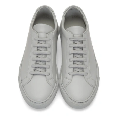 Common Projects Grey Original Achilles Low Sneakers In 7543 Grey
