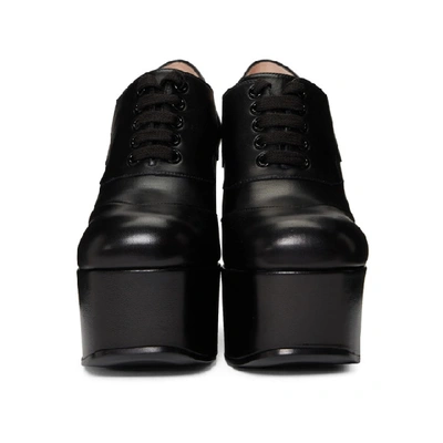 Shop Gucci Black Otis Platform Loafer Heels In 1000 Black