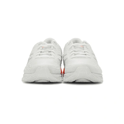 Shop Asics White Gel-quantum 180 4 Sneakers In White/silve