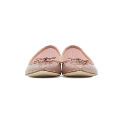 Shop Repetto Pink Patent Brigitte Ballerina Flats In 1252 Romanc