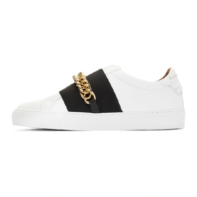 Shop Givenchy White Chain Urban Street Sneakers In 116 White