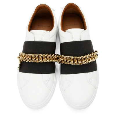Shop Givenchy White Chain Urban Street Sneakers In 116 White
