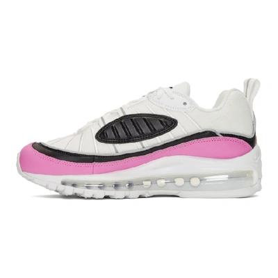 Shop Nike White And Pink Air Max 98 Se Sneakers In 100 Whtblk