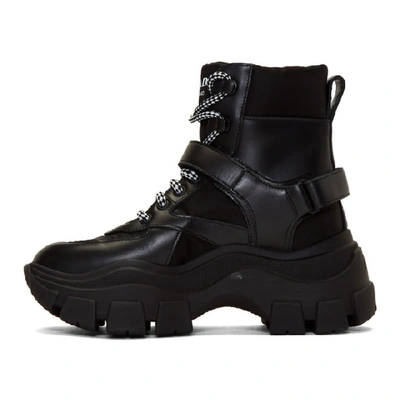 Shop Prada Black Chunky Buckle Boots