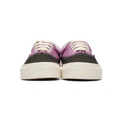 Shop Vans Black And Purple Og Era Lx Sneakers In Blk/mulb