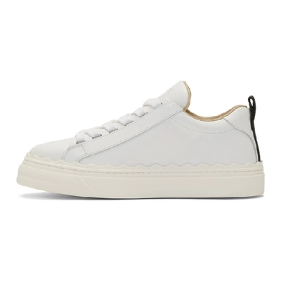 Shop Chloé White Lauren Sneakers