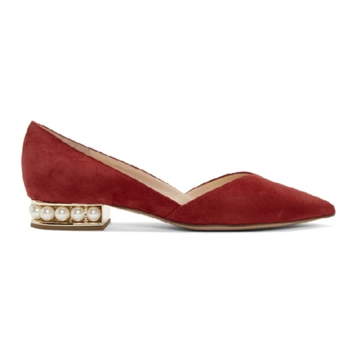 Shop Nicholas Kirkwood Red Casati Dorsay Ballerina Flats In Red Red