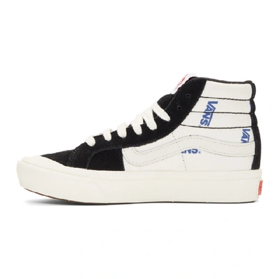 Shop Vans Black And White Comfycush Style 138 Lx High Top Sneakers In Black/check