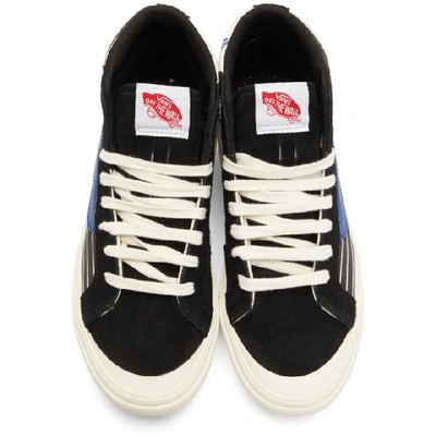Shop Vans Black And White Comfycush Style 138 Lx High Top Sneakers In Black/check