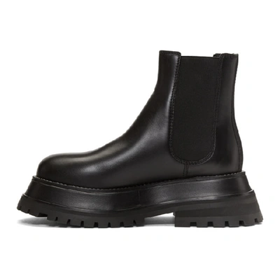 Shop Burberry Black Braemar Boots In Black/blk