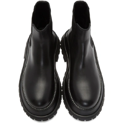 Shop Burberry Black Braemar Boots In Black/blk