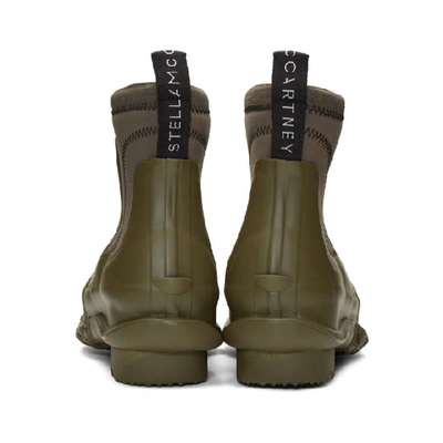 Shop Stella Mccartney Green Hunter Edition Rain Boots In Olive