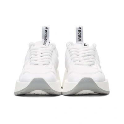 Shop Mm6 Maison Margiela White Padded Sneakers In T1002 White