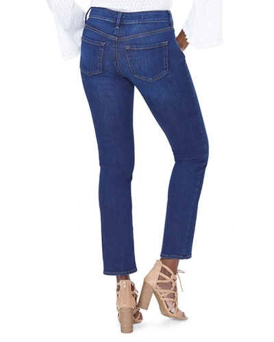 Shop Nydj Petite Sheri Slim-leg Ankle Jeans In Rinse