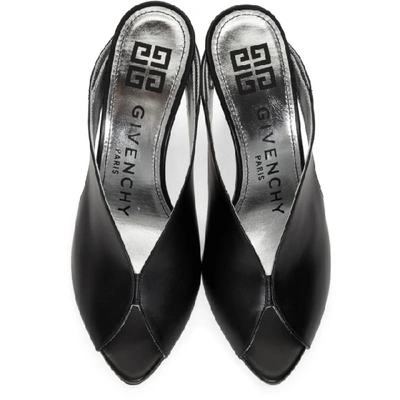 Shop Givenchy Black Heel Mule Sandals