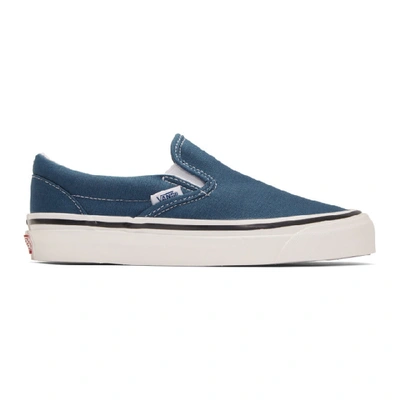 Shop Vans Blue Classic Slip-on 98 Dx Anaheim Factory Sneakers In Og Navy