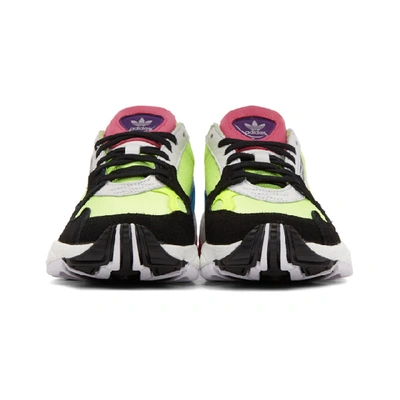 Shop Adidas Originals Multicolor Falcon 90s Low Top Sneaker In Hiresyellow