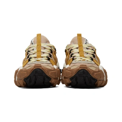 Shop Acne Studios Beige Bolzter W Sneakers In Beige/yello