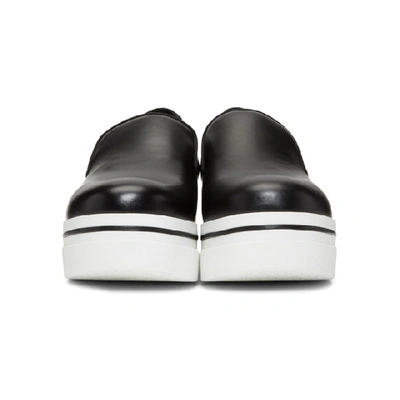 Shop Stella Mccartney Black Binx Platform Slip-on Sneakers In 1000 Black