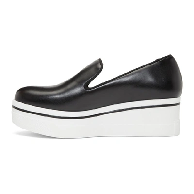 Shop Stella Mccartney Black Binx Platform Slip-on Sneakers In 1000 Black