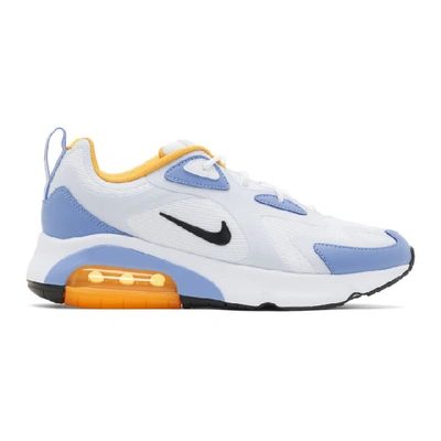 Shop Nike Blue Air Max 200 Sneakers In 101 Whtblk