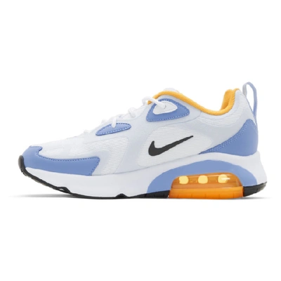 Shop Nike Blue Air Max 200 Sneakers In 101 Whtblk