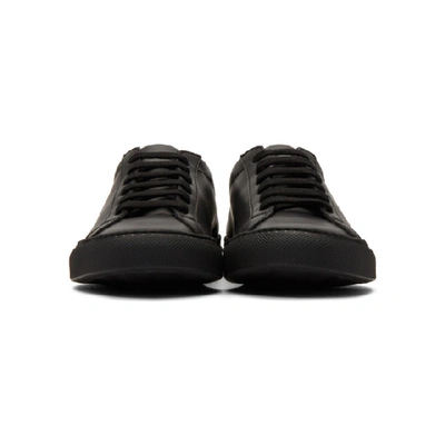 Shop Common Projects Black Original Achilles Low Sneakers In 7547 Black