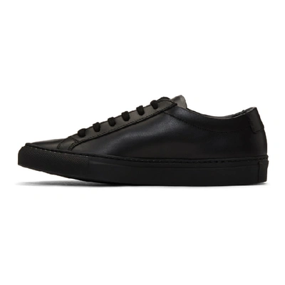 Shop Common Projects Black Original Achilles Low Sneakers In 7547 Black