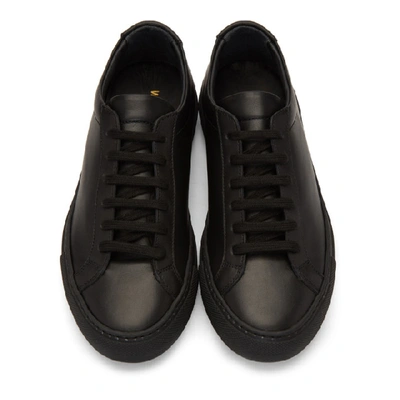 Shop Common Projects Black Original Achilles Low Sneakers In 7547 Black