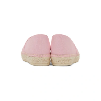 Shop Kenzo Pink Canvas Classic Tiger Espadrilles In 33 - Pink