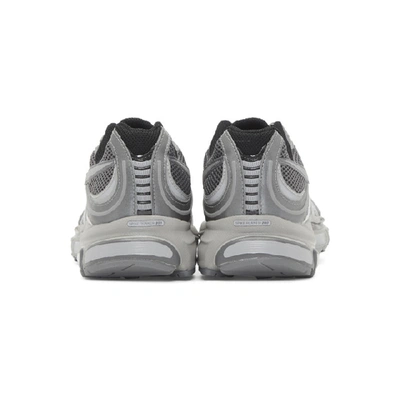 Shop Vetements White Reebok Edition Runner 200 Sneakers In Grey