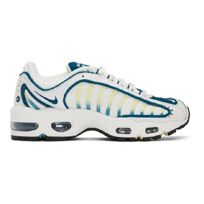 NIKE 白色 AND 蓝色 AIR MAX TAILWIND IV 运动鞋