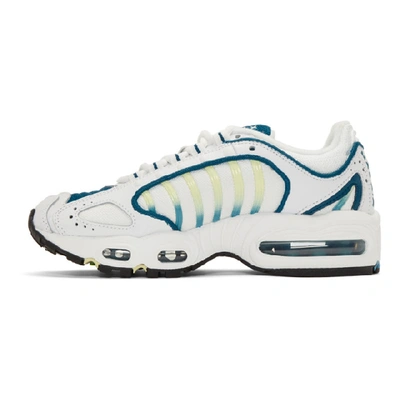 Shop Nike White & Blue Air Max Tailwind Iv Sneakers In 100 Whtgree