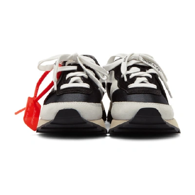 Shop Off-white White And Black Hg Runner Sneakers In White Black