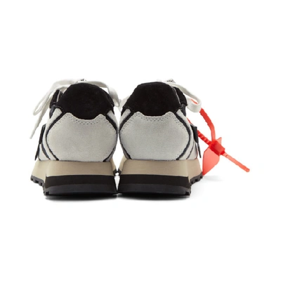 Shop Off-white White And Black Hg Runner Sneakers In White Black